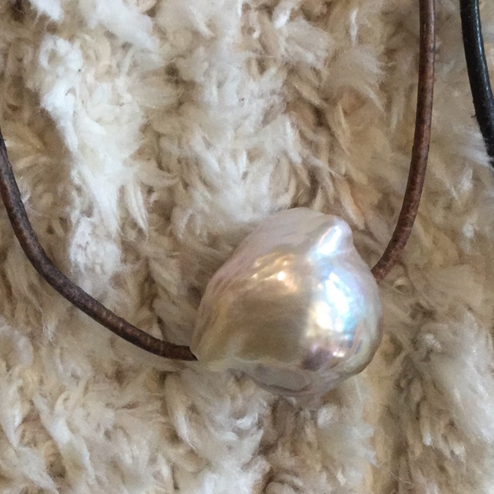 Pearls & Leather Necklaces